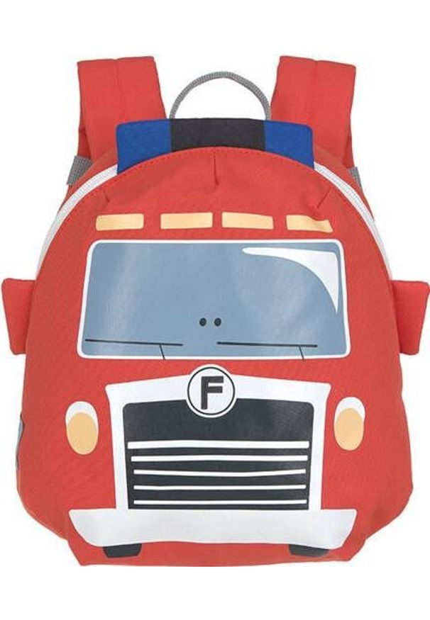 Lassig Tiny Drivers Wóz Strażacki Mini czerwony. Kolor: czerwony. Materiał: materiał. Wzór: aplikacja, paski