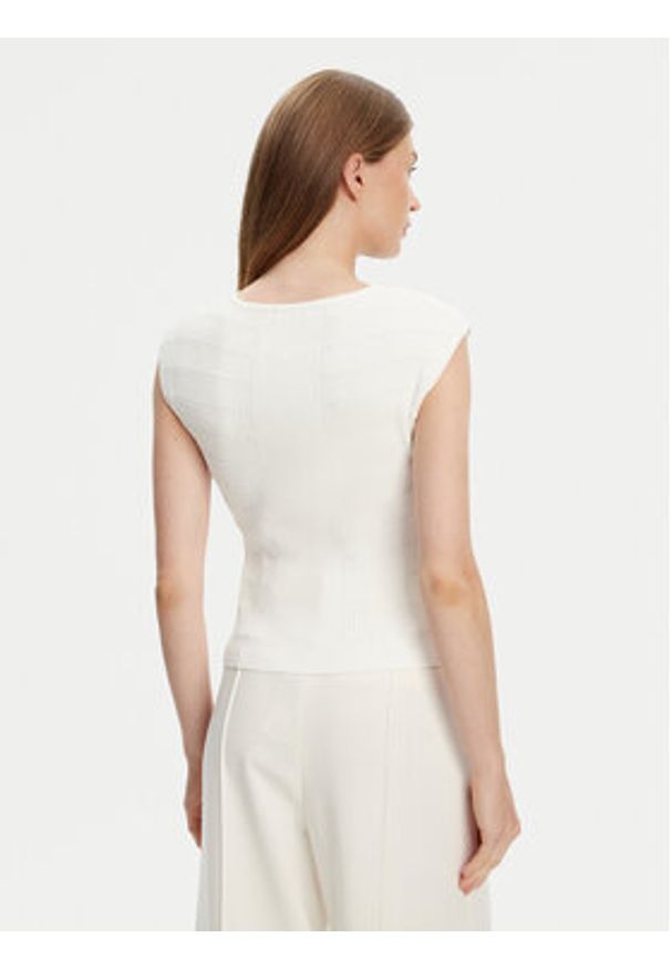 Guess Bluzka W5YR12 Z0130 Biały Regular Fit. Kolor: biały. Materiał: syntetyk