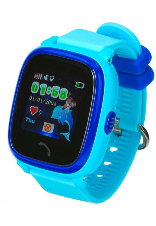 GARETT - Smartwatch Garett Kids 4 Niebieski. Rodzaj zegarka: smartwatch. Kolor: niebieski. Styl: retro