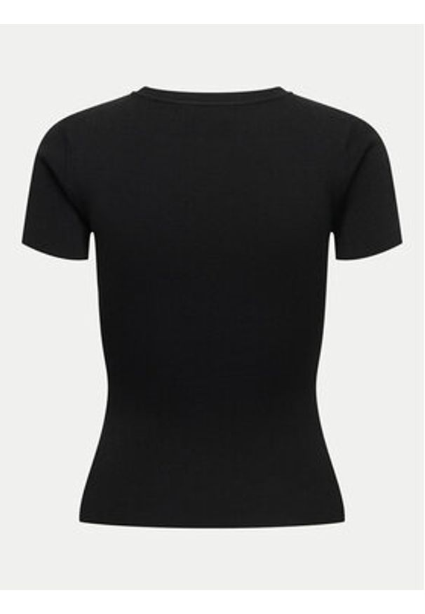 JDY T-Shirt Cirkeline 15307860 Czarny Slim Fit. Kolor: czarny. Materiał: wiskoza