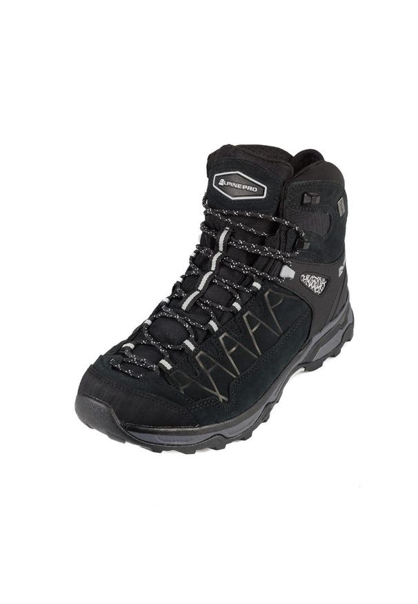 ALPINE PRO - Buty trekkingowe Alpine Pro Vete skórzane. Kolor: czarny. Materiał: skóra