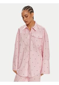 ROTATE Koszula 1124992976 Różowy Oversize. Kolor: różowy. Materiał: bawełna #1