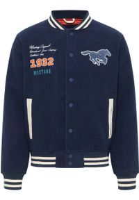 Mustang - MUSTANG Rigby MĘSKA KURTKA Z NADRUKAMI Dress Blues 1014779 5334. Wzór: nadruk #7