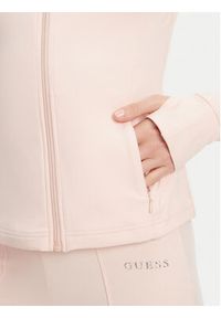 Guess Bluza V5RP17 KCD02 Różowy Regular Fit. Kolor: różowy. Materiał: syntetyk