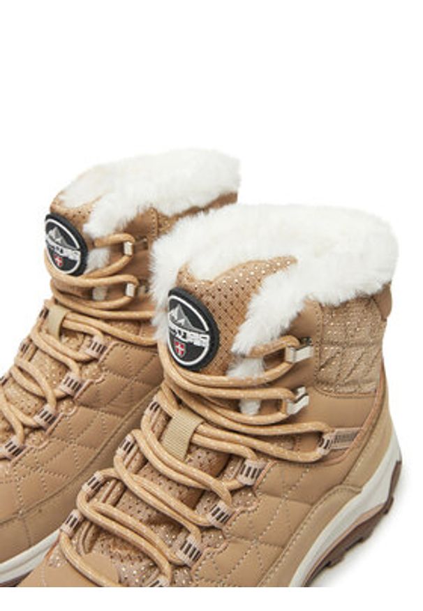 Vertigo Alpes Śniegowce Usaro Beżowy. Kolor: beżowy. Materiał: skóra