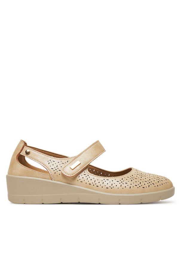 Półbuty Clara Barson. Kolor: beżowy