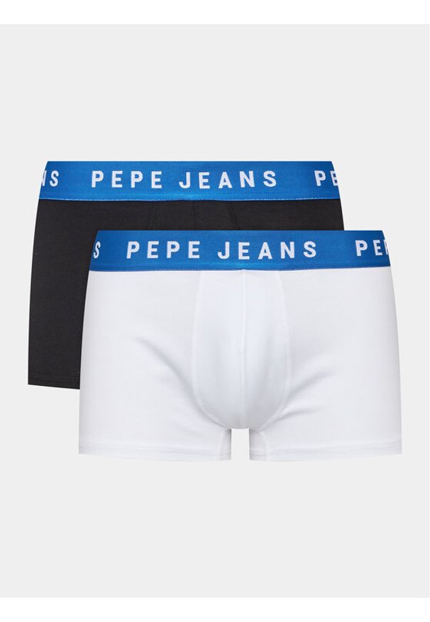 Pepe Jeans Komplet 2 par bokserek Logo Tk Lr 2P PMU10963 Biały. Kolor: biały. Materiał: bawełna