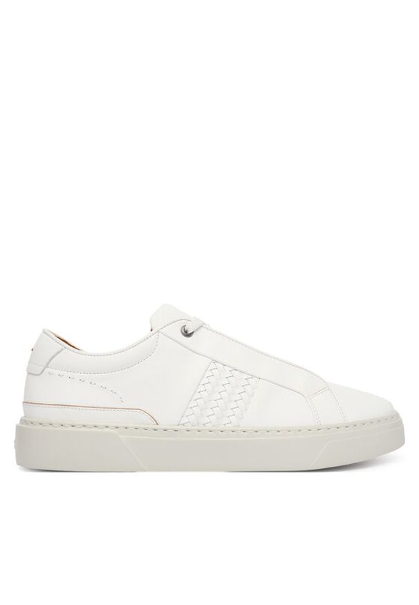 BOSS Sneakersy Gary 50555667 Biały. Kolor: biały. Materiał: skóra