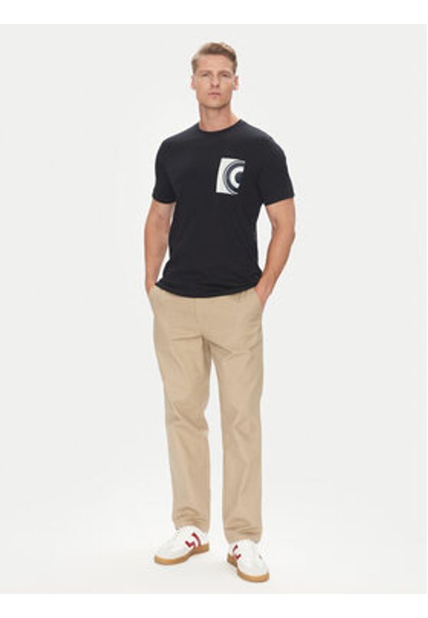 Pierre Cardin T-Shirt C5 21460.2120 Granatowy Regular Fit. Kolor: niebieski. Materiał: bawełna