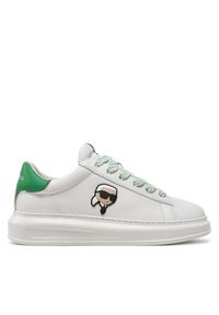 Karl Lagerfeld - KARL LAGERFELD Sneakersy KL52528 Biały. Kolor: biały. Materiał: skóra