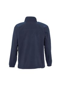 SOL'S - Męski Polar North Bluza Polarowa Outdoor. Kolor: niebieski. Materiał: polar. Sezon: zima. Styl: sportowy