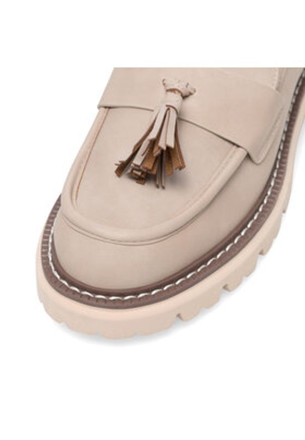 Jenny Fairy Loafersy ERNNA WYL3628-1 Beżowy. Kolor: beżowy. Materiał: skóra