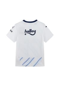 Puma - Młodzieżowa koszulka wyjazdowa Fenerbahçe SK 24/25 PUMA White Dusky Blue. Kolor: biały, wielokolorowy, niebieski