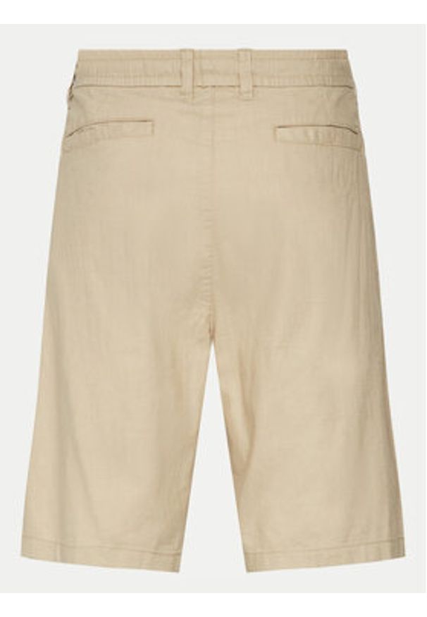 s.Oliver Szorty materiałowe 2143831 Beżowy Relaxed Fit. Kolor: beżowy. Materiał: bawełna, len