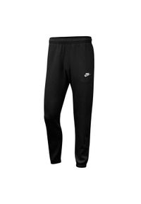 Spodnie treningowe męskie Nike Club Pant. Kolor: czarny. Materiał: dresówka. Sport: fitness