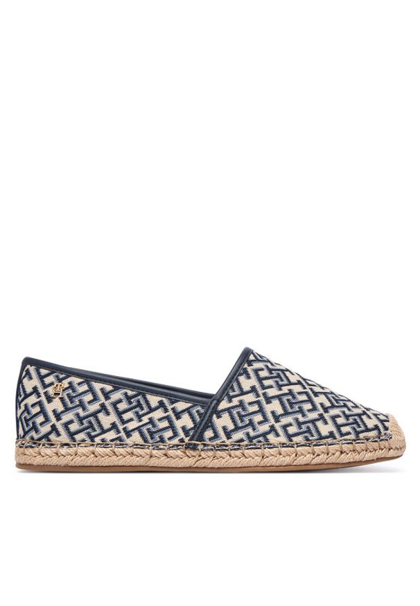 TOMMY HILFIGER - Tommy Hilfiger Espadryle Th Monogram Jacquard FW0FW09501 Brązowy. Kolor: brązowy. Materiał: materiał