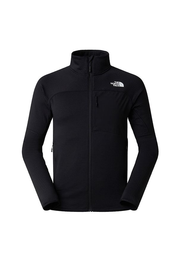 Kurtka męska The North Face Stormgap Power Grid 0A8G2XJK31 - czarna. Kolor: czarny. Materiał: skóra, materiał, elastan, tkanina, poliester. Styl: wakacyjny, klasyczny