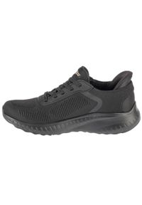 skechers - Buty sportowe Sneakersy damskie, Slip-Ins: Sport Squad Chaos - Current Muse. Kolor: czarny. Materiał: syntetyk, tkanina, materiał. Model: Skechers Sport. Sport: turystyka piesza
