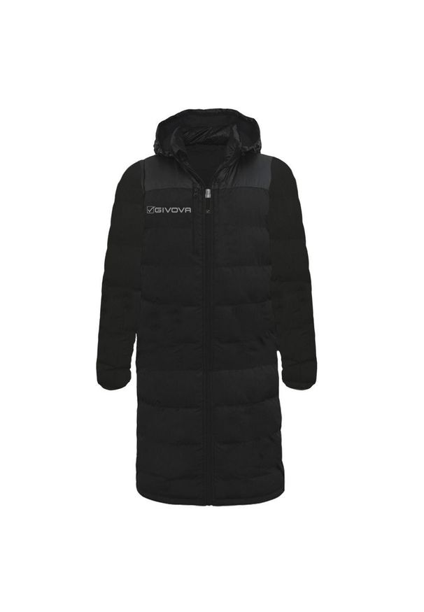 Givova Męska Kurtka Zimowa 3XL - Ciepła i wodoodporna. Kolor: czarny. Sezon: zima. Styl: elegancki