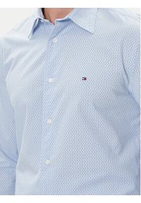 TOMMY HILFIGER - Tommy Hilfiger Koszula MW0MW39438 Błękitny Regular Fit. Kolor: niebieski. Materiał: bawełna #4