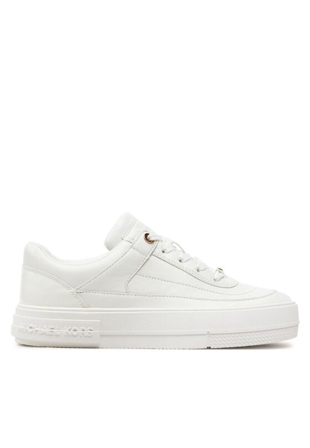 MICHAEL Michael Kors Sneakersy Aurora Lace Up 43T4AUFS1L Biały. Kolor: biały. Materiał: skóra