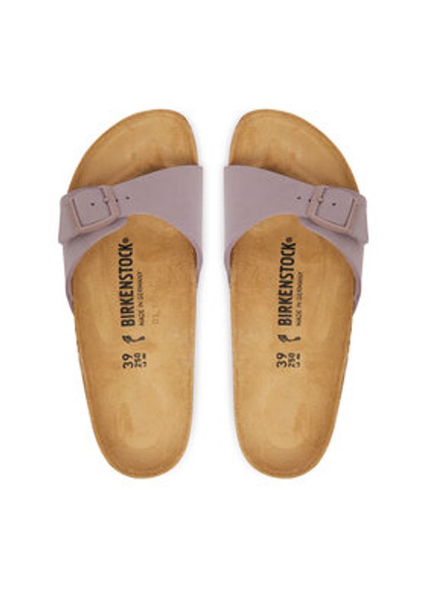Birkenstock Klapki Madrid 1031464 Fioletowy. Kolor: fioletowy. Materiał: skóra