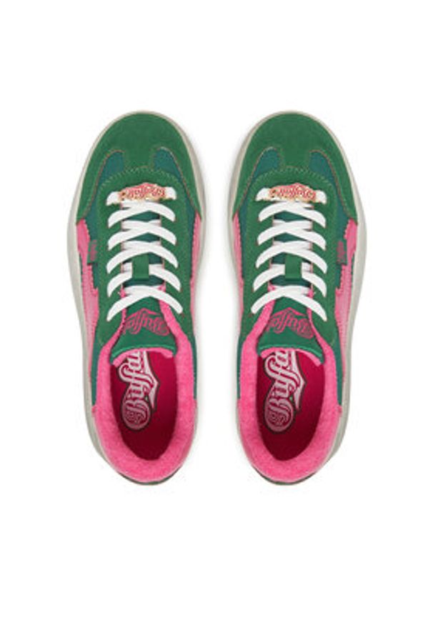 Buffalo Sneakersy Cajo 1636444 Zielony. Kolor: zielony. Materiał: materiał