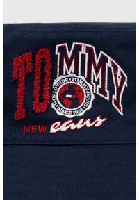 Tommy Jeans kapelusz dwustronny bawełniany AM0AM08497.PPYY kolor granatowy bawełniany. Kolor: niebieski. Materiał: bawełna #3