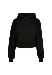 Bluza damska z kapturem Urban Classics Organic Gathering Batwing. Typ kołnierza: kaptur. Kolor: czarny #1