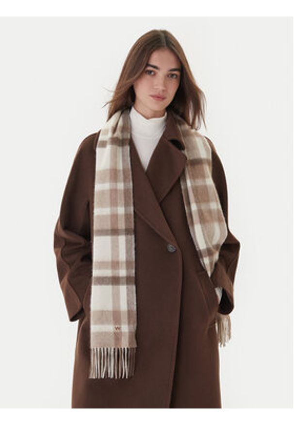 Weekend Max Mara Szalik Catone 2525546015 Beżowy. Kolor: beżowy. Materiał: kaszmir