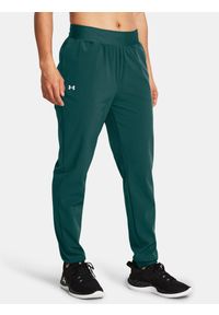 Spodnie treningowe damskie Under Armour Sport High Rise Woven. Kolor: niebieski. Sport: fitness