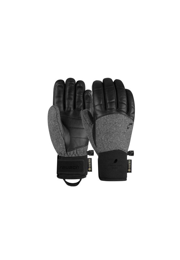 Rękawice narciarskie męskie Reusch Feather Gore-Tex. Kolor: fioletowy, wielokolorowy, czarny. Materiał: poliester, skóra, wełna. Technologia: Gore-Tex. Sezon: zima. Sport: narciarstwo