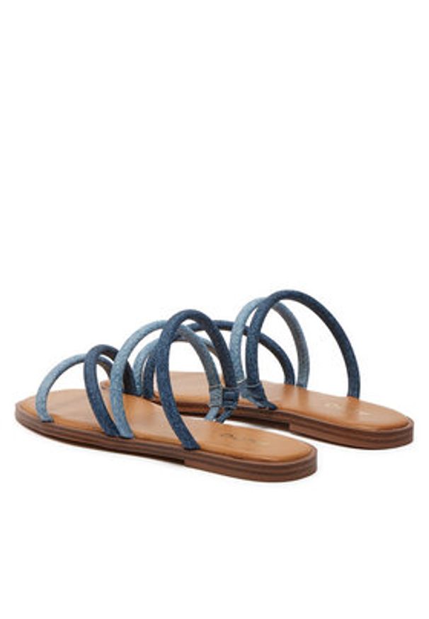 Aldo Klapki Stila 13734351 Niebieski. Kolor: niebieski. Materiał: skóra