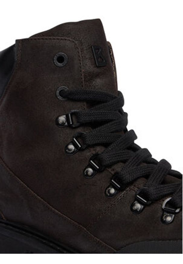 Bogner Trapery Helsinki S 27 12546842 Czarny. Kolor: czarny. Materiał: skóra