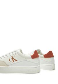 Calvin Klein Jeans Sneakersy Classic Cupsole Laceup Low Lth YW0YW01668 Biały. Kolor: biały. Materiał: skóra #4