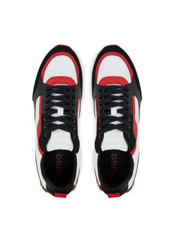 Hugo - HUGO Sneakersy Icelin 50536568 Kolorowy. Materiał: skóra. Wzór: kolorowy