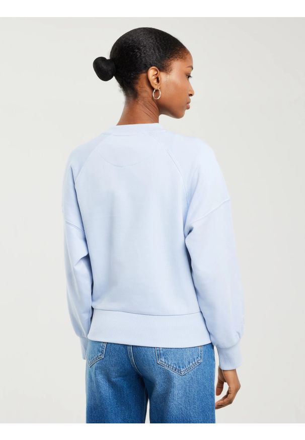 Big-Star - Bluza damska z nadrukiem 3d niebieska Jean 400. Okazja: na co dzień. Kolor: niebieski. Materiał: bawełna. Wzór: nadruk. Styl: casual, sportowy, elegancki