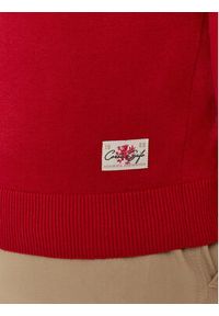 Aeronautica Militare Sweter 241MA1488L506 Czerwony Slim Fit. Kolor: czerwony. Materiał: bawełna #3