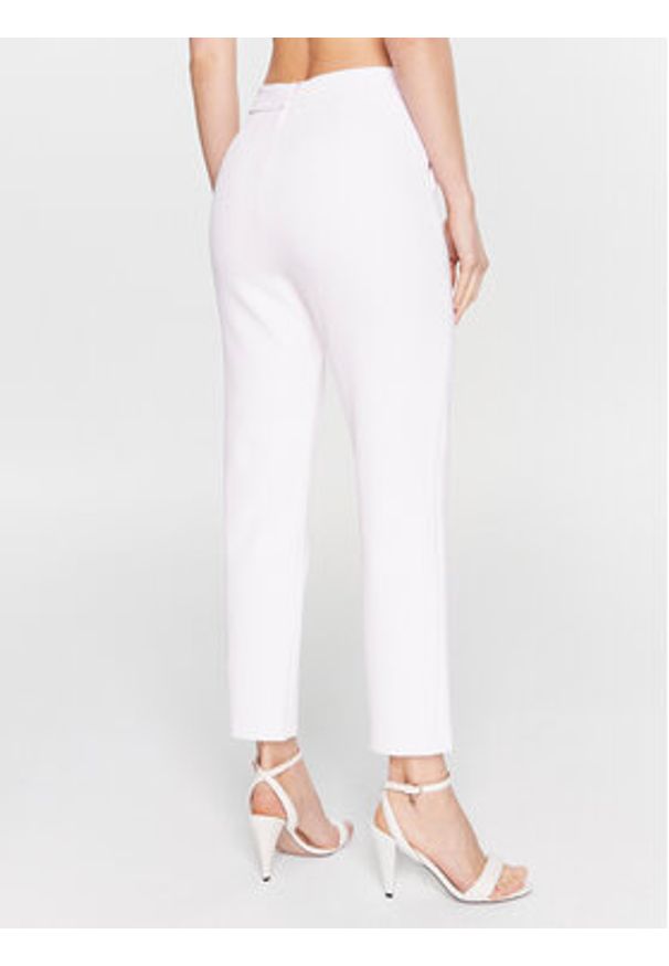 Pinko Spodnie materiałowe Parana 100137 A0HC Różowy Slim Fit. Kolor: różowy. Materiał: materiał, syntetyk