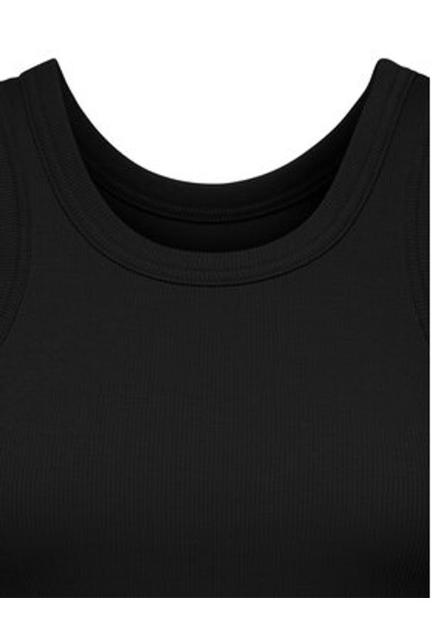 only - ONLY Top Val 2-Way 15371705 Czarny Slim Fit. Kolor: czarny. Materiał: bawełna