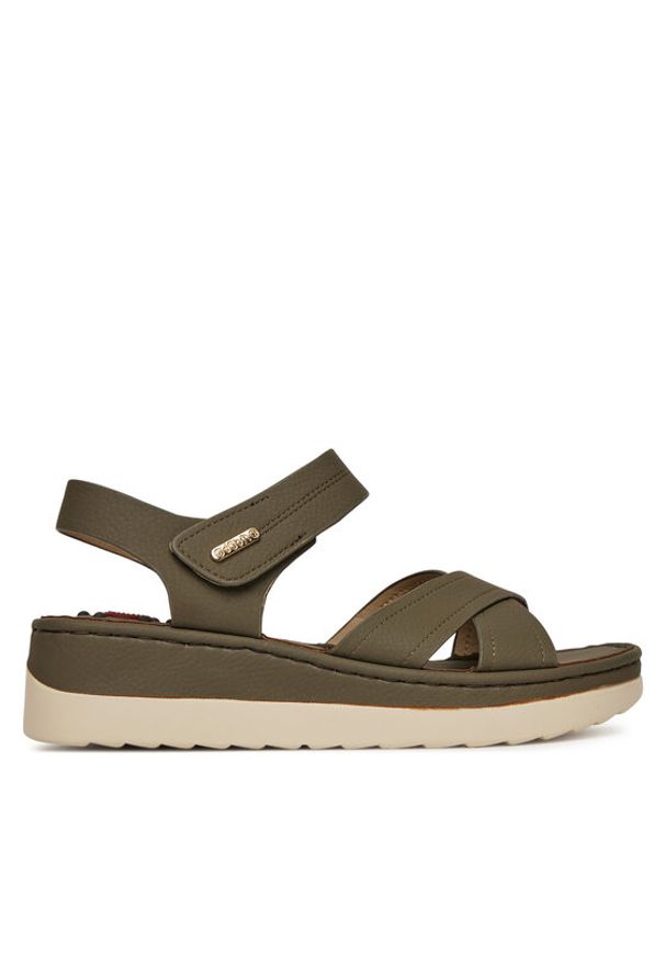Go Soft Sandały LA319111-L5 Khaki. Kolor: brązowy. Materiał: syntetyk, materiał