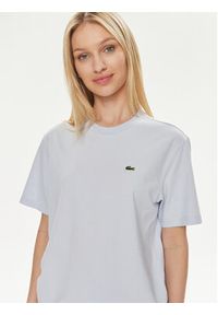 Lacoste T-Shirt TF7215 Błękitny Loose Fit. Kolor: niebieski. Materiał: bawełna #4