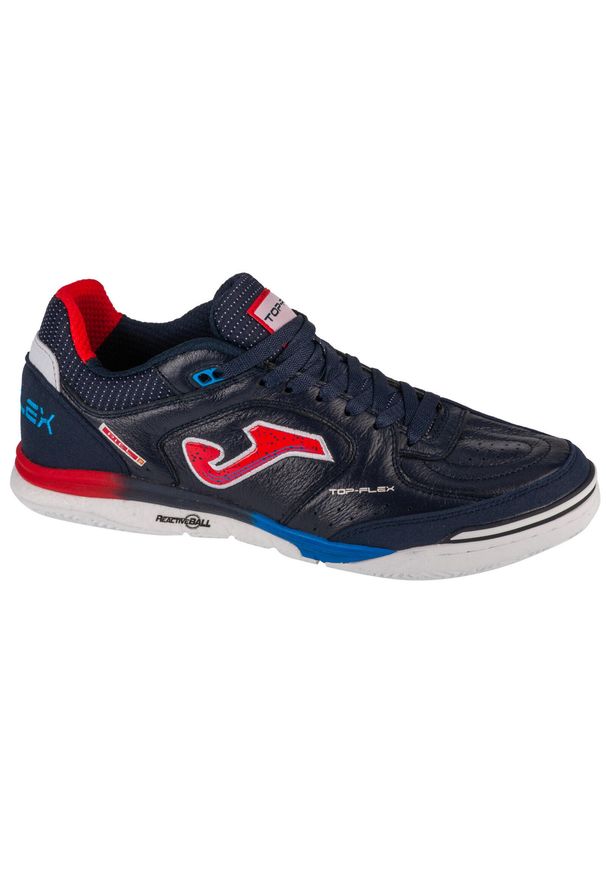 Joma - Buty halowe do piłki nożnej męskie, Top Flex Rebound 24 TORW IN. Kolor: czerwony, niebieski, wielokolorowy. Sport: piłka nożna