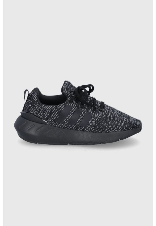 adidas Originals - Buty Swift Run 22 GW8166. Nosek buta: okrągły. Zapięcie: sznurówki. Kolor: czarny. Materiał: guma. Sport: bieganie