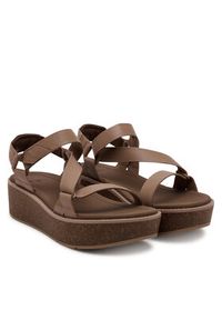 Teva Sandały Madera Wedge 1151015 Brązowy. Kolor: brązowy. Materiał: materiał #2