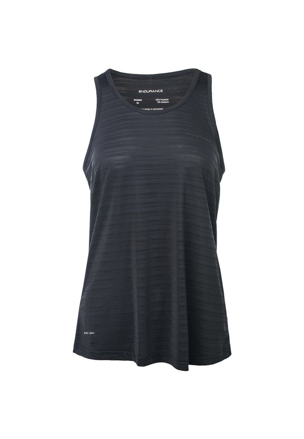 ENDURANCE - Damski tank top Endurance Regier. Kolor: czarny. Sport: bieganie, fitness