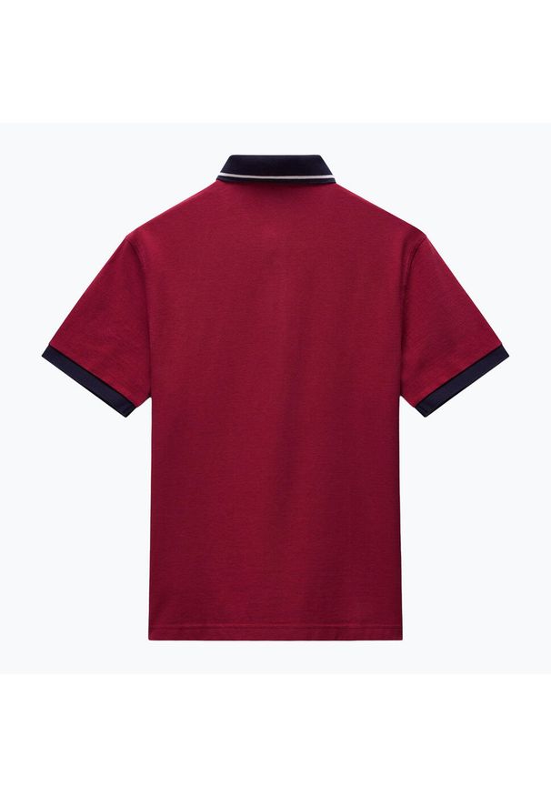 Koszulka polo męska Napapijri E-Zeri. Typ kołnierza: polo. Kolor: czerwony