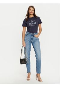 Guess T-Shirt V5RI05 J1314 Granatowy Regular Fit. Kolor: niebieski. Materiał: bawełna #3