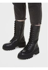 Tommy Jeans Botki Tjw Fashion Lace Up EN0EN02296 Czarny. Kolor: czarny. Materiał: skóra #4