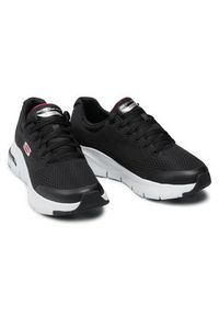 skechers - Skechers Sneakersy Arch Fit 232040/BKRD Czarny. Kolor: czarny. Materiał: materiał